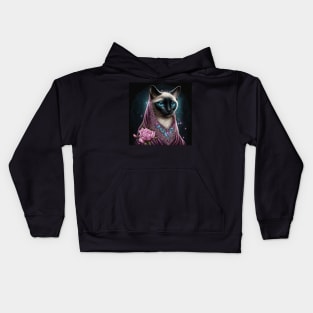 Glorious Siamese Cat Kids Hoodie